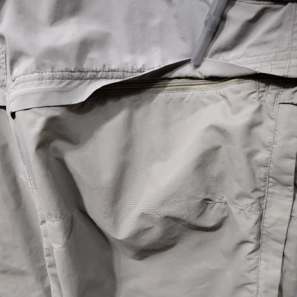 REi Convertible Hiking Outdoor Pants Womens 16P Tan Camping Fishing Safari Retro - Picture 4 of 11